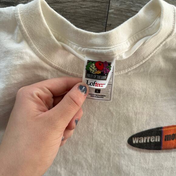 Vintage 1990s Warren Motorsports‎ Orange Blue Shockwave Muscle Car Hot Rod Shirt - Picture 3 of 8